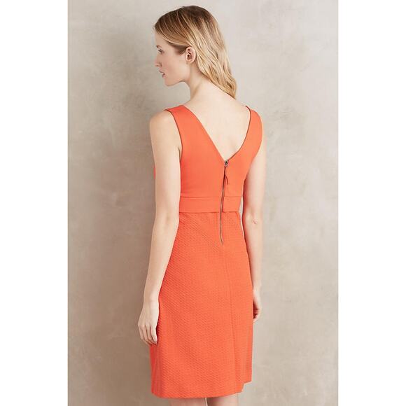 Anthropologie HD in Paris EUC Women's Ardmore Sleeveless Knit Orange Dress Sz 2 - Picture 3 of 12